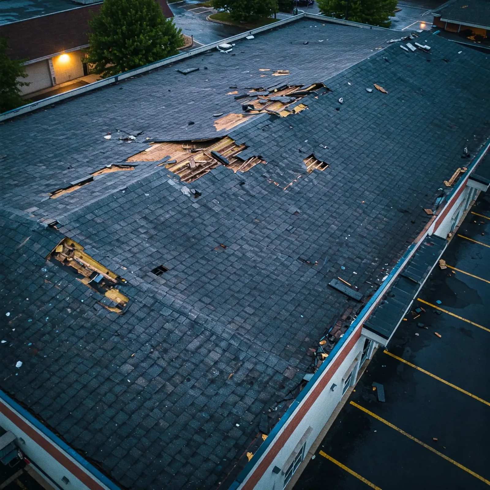 Commercial Fire Damage Roof Repair in West Valley City, UT