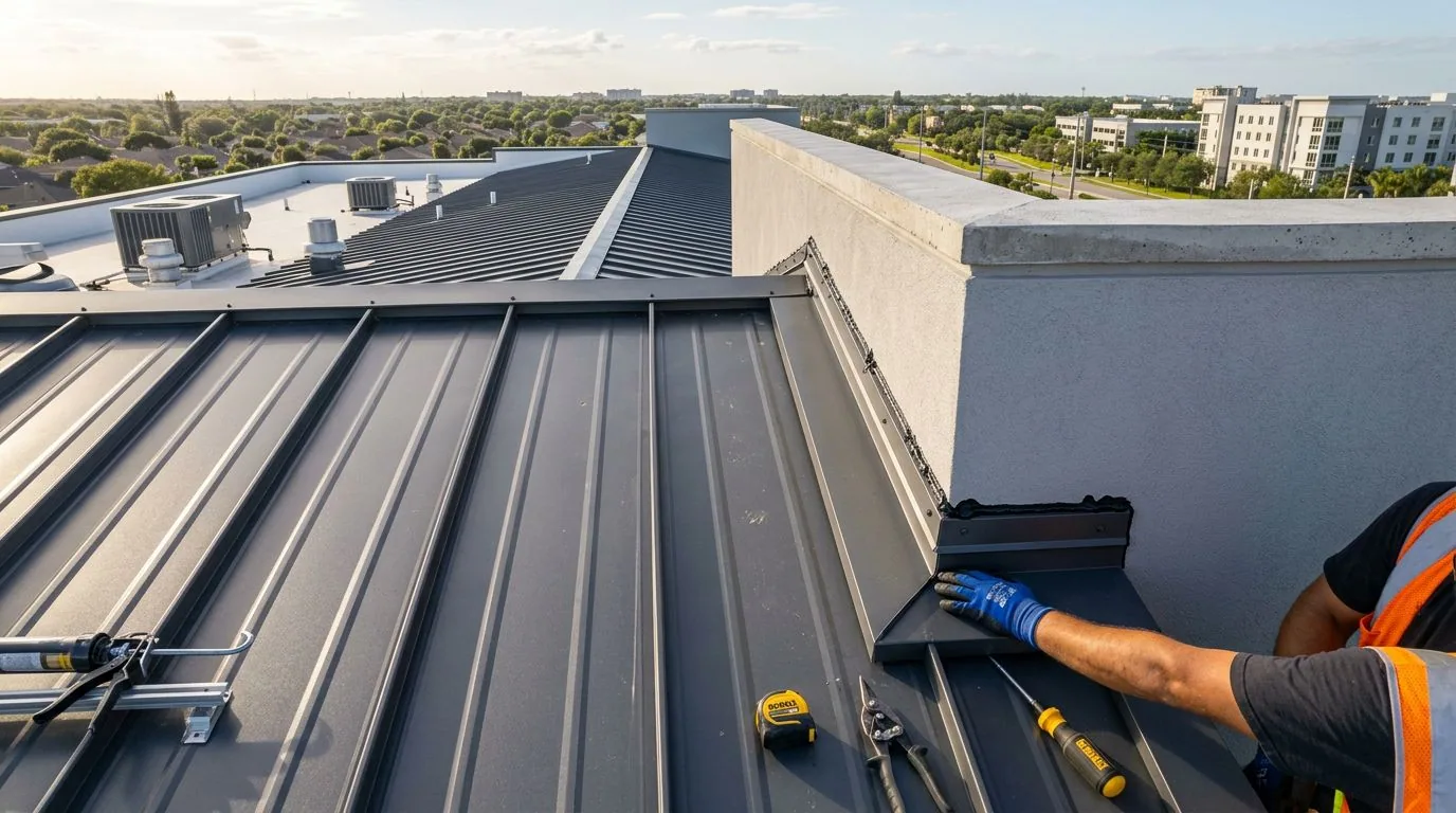 Commercial Roof Flashing Repair in West Valley City, UT